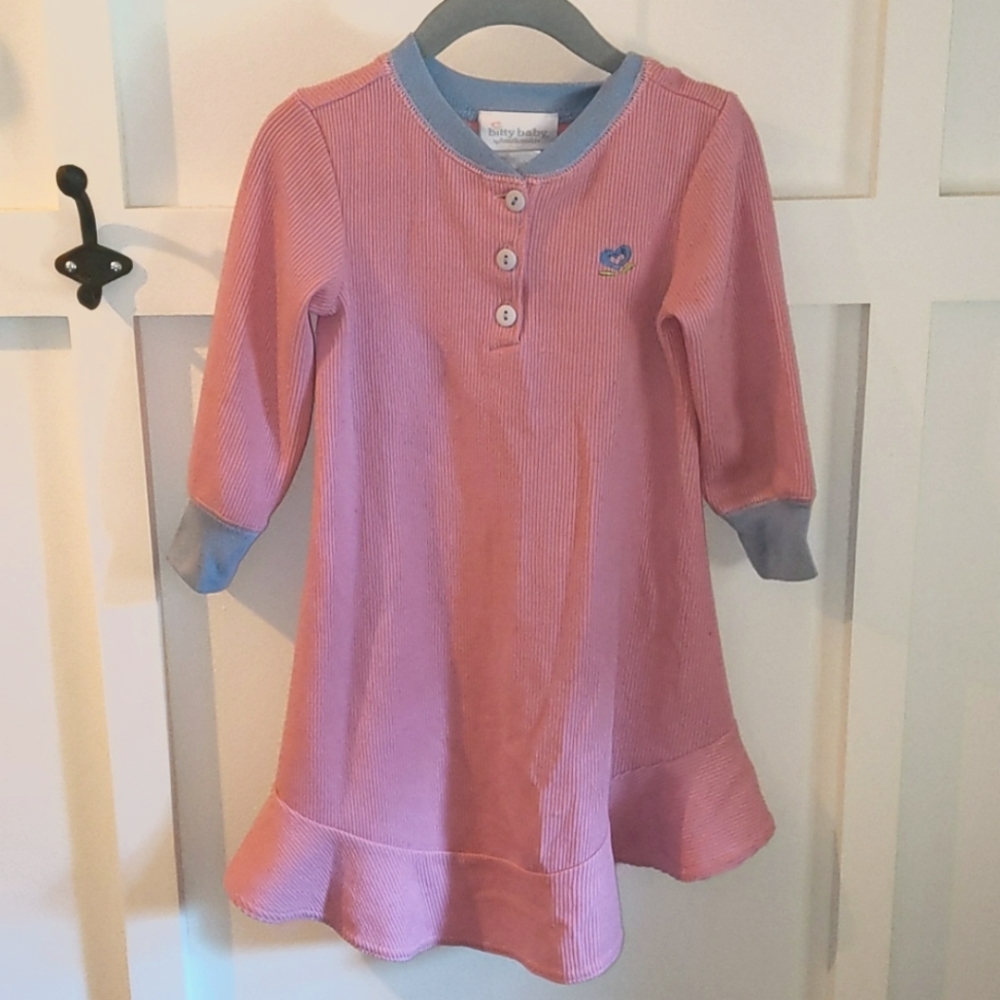 American Girl Bitty Baby Pink Nightgown Girls Smal